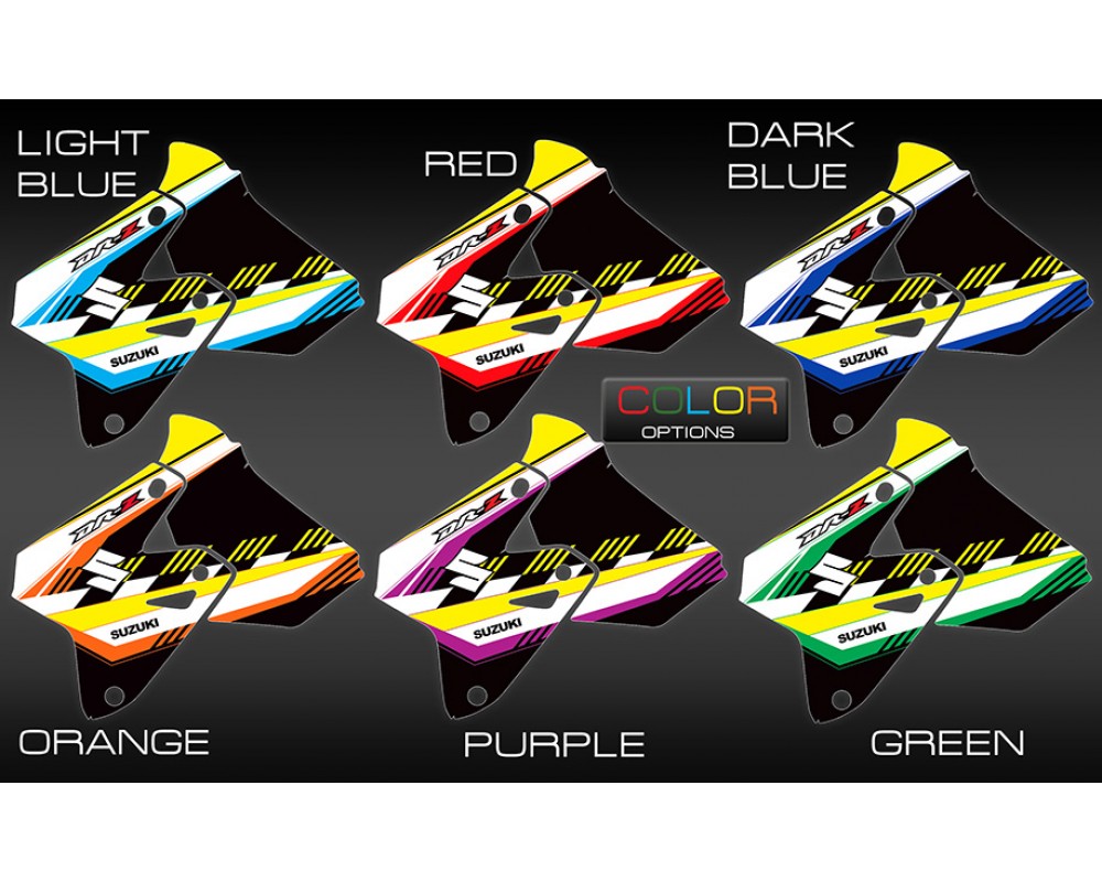 Kit Graphique Adhésif Pour Suzuki DRZ400SM Et Autres Modèles - Personnalisable, Fabriqué Aux USA